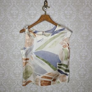 Anthropologie Maeve Asymmetrical Sleeveless Top